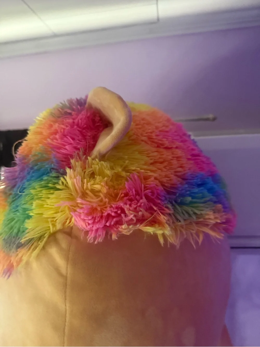 Squishmallows Rainbow Mane Lion Plush Pillow - Multicolor Fur